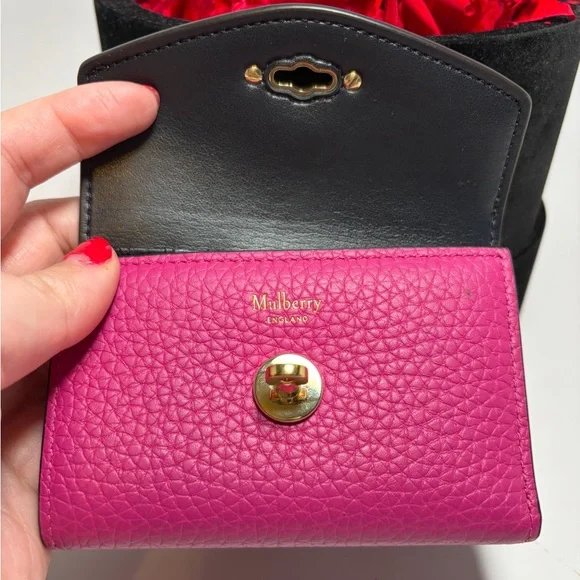 Mulberry Darley Folded Multi-Card Wallet Classic Grain Leather